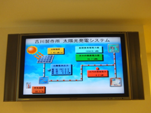 太陽光発電システム表示モニター